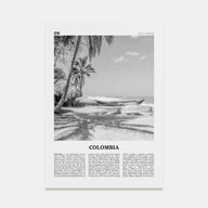 Colombia Travel B&W No 3 Poster