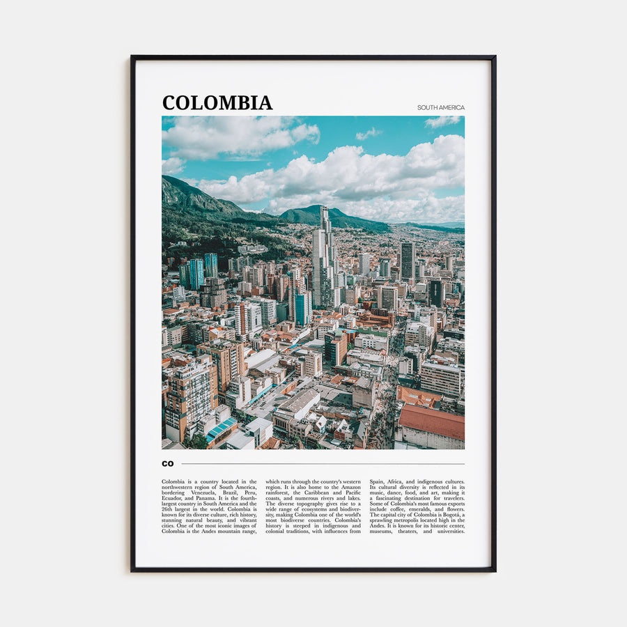 Colombia Travel Color No 1 Poster