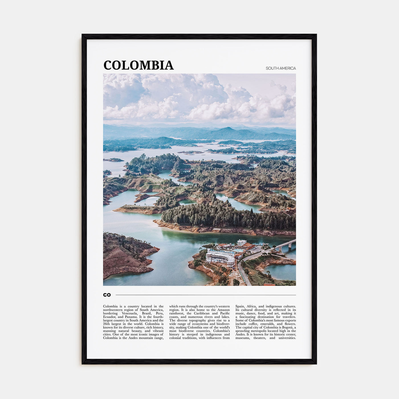 Colombia Travel Color No 2 Poster