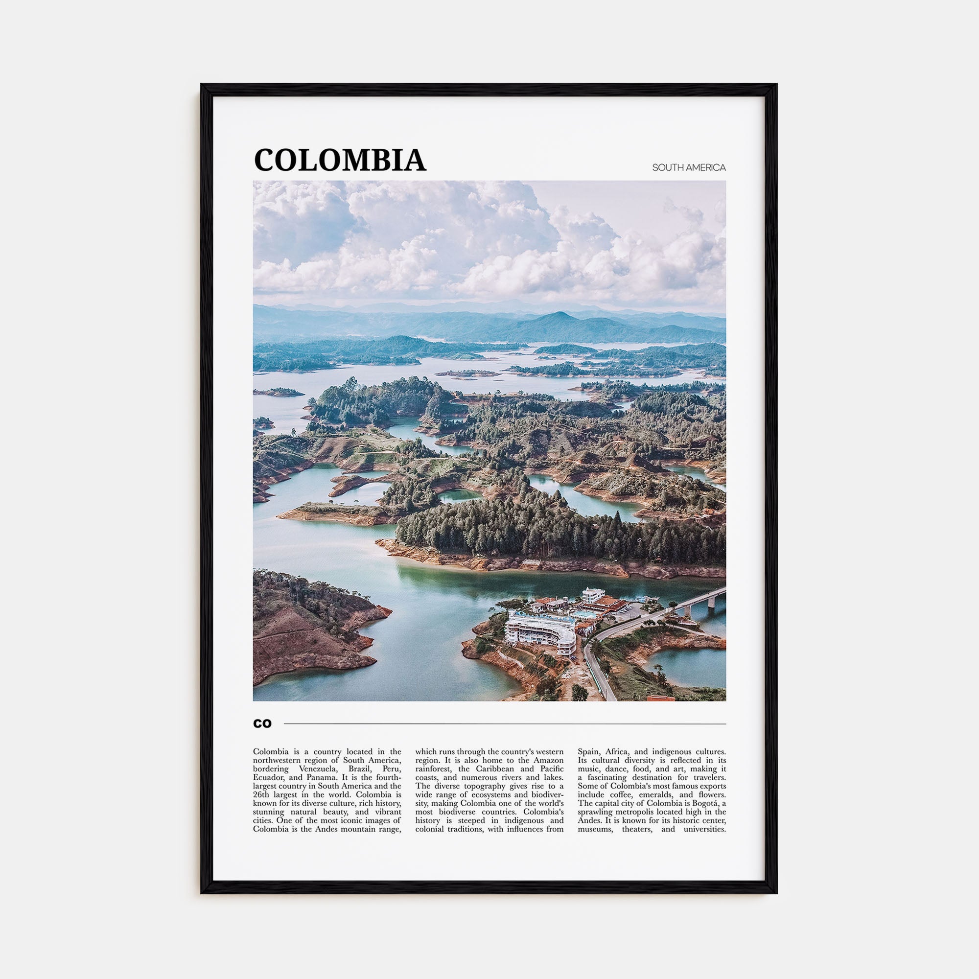 Colombia Travel Color No 2 Poster