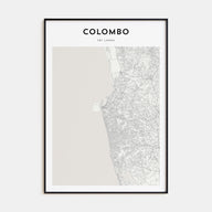 Colombo Map Portrait Poster
