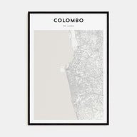 Colombo Map Portrait Poster