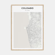 Colombo Map Portrait Poster