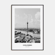 Colombo Portrait B&W Poster