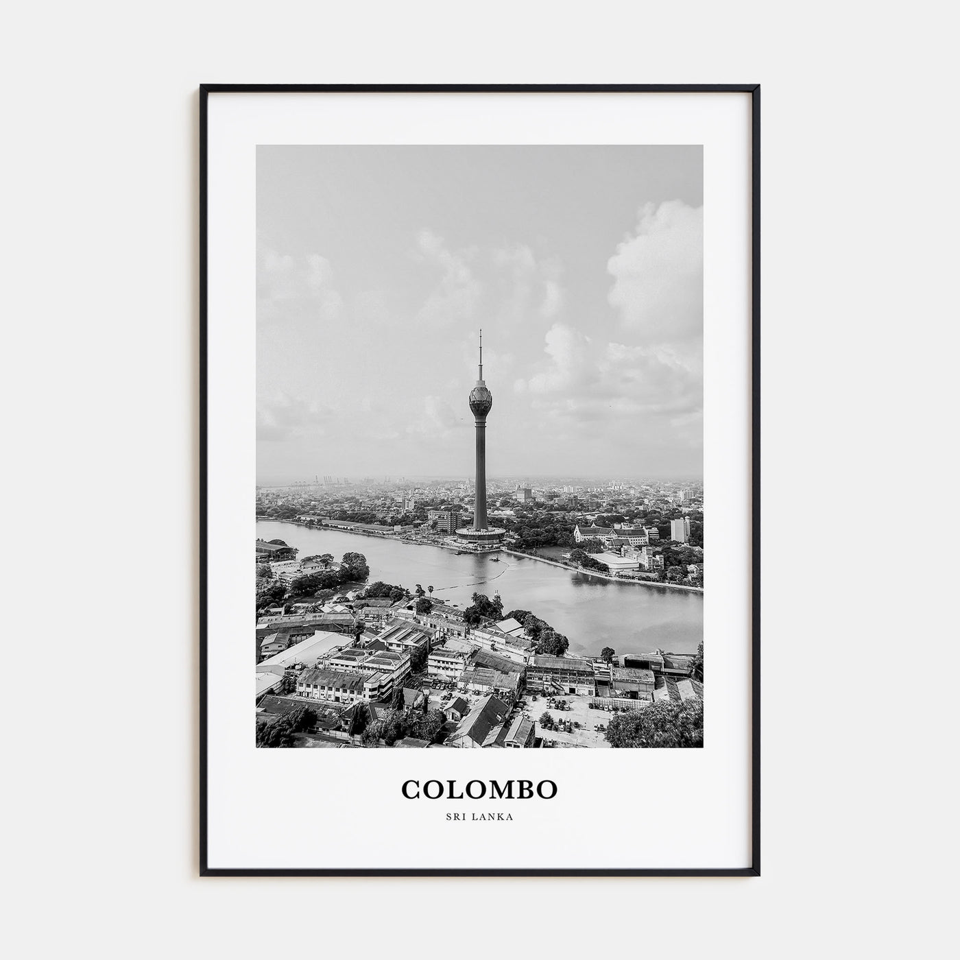 Colombo Portrait B&W Poster