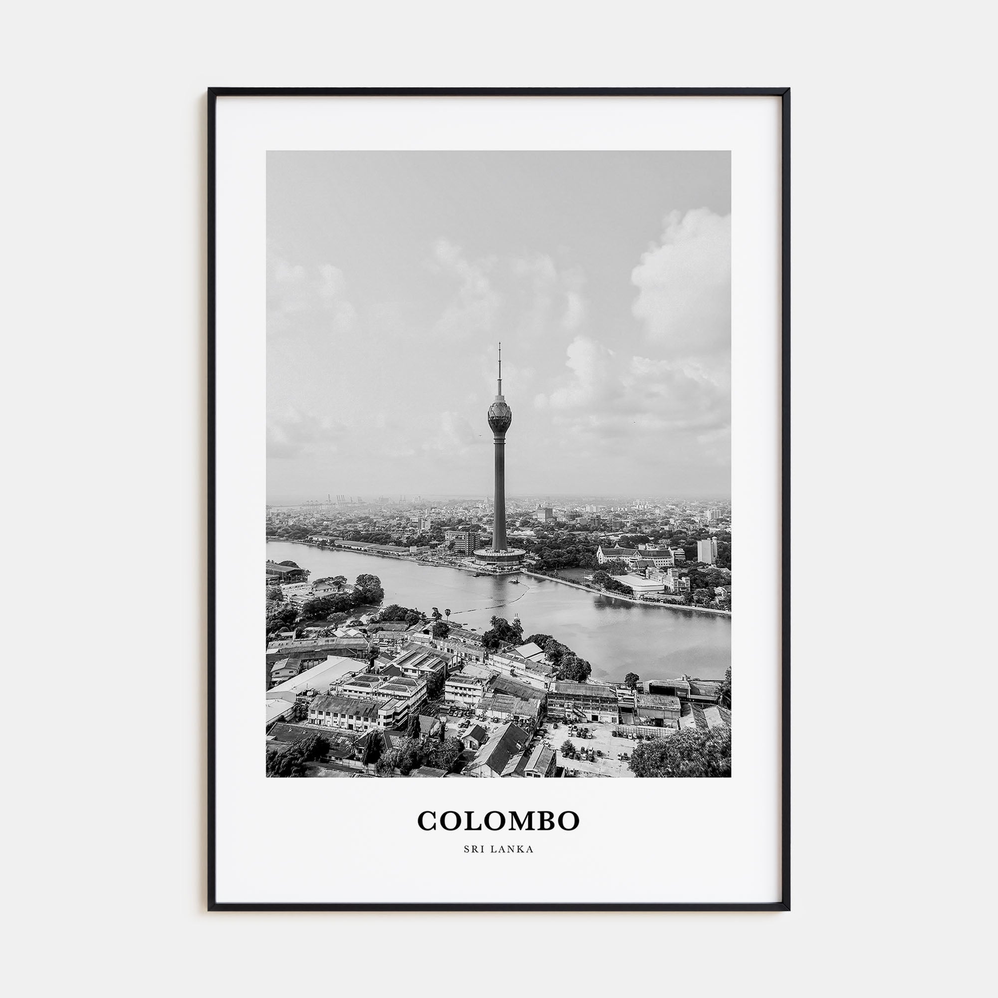 Colombo Portrait B&W Poster