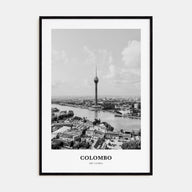 Colombo Portrait B&W Poster