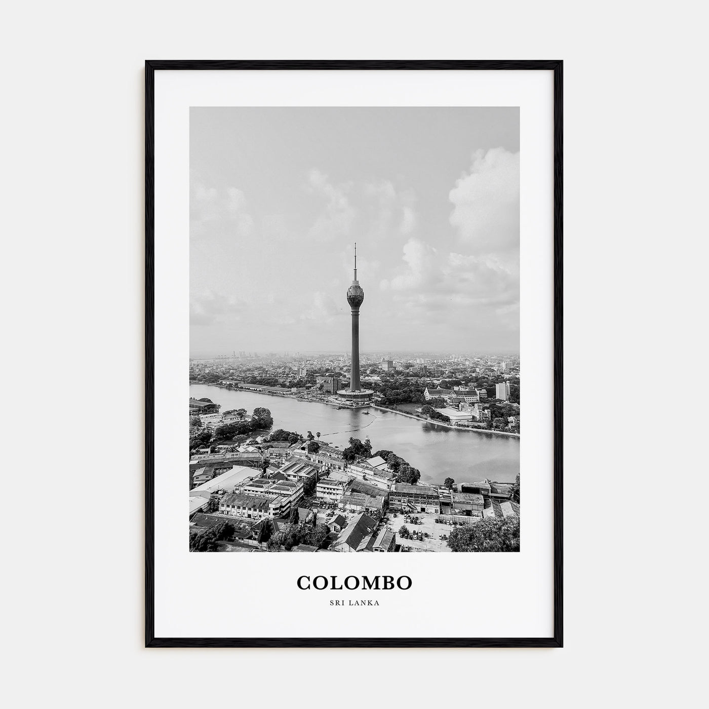 Colombo Portrait B&W Poster