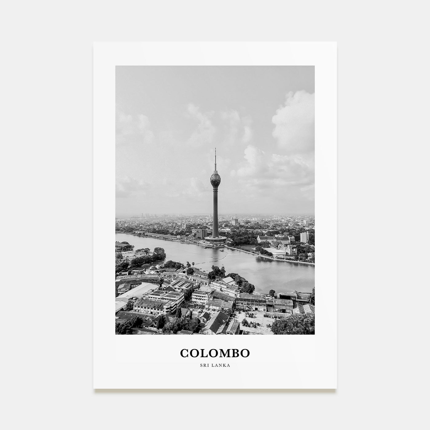 Colombo Portrait B&W Poster