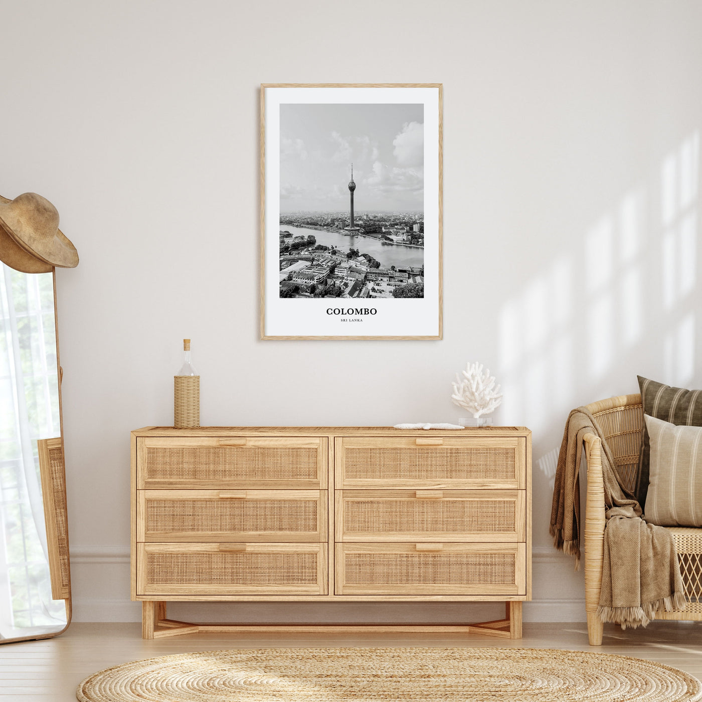 Colombo Portrait B&W Poster