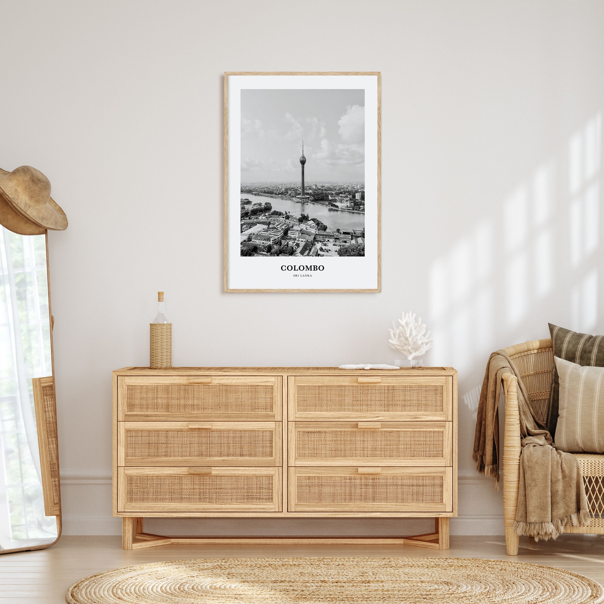 Colombo Portrait B&W Poster