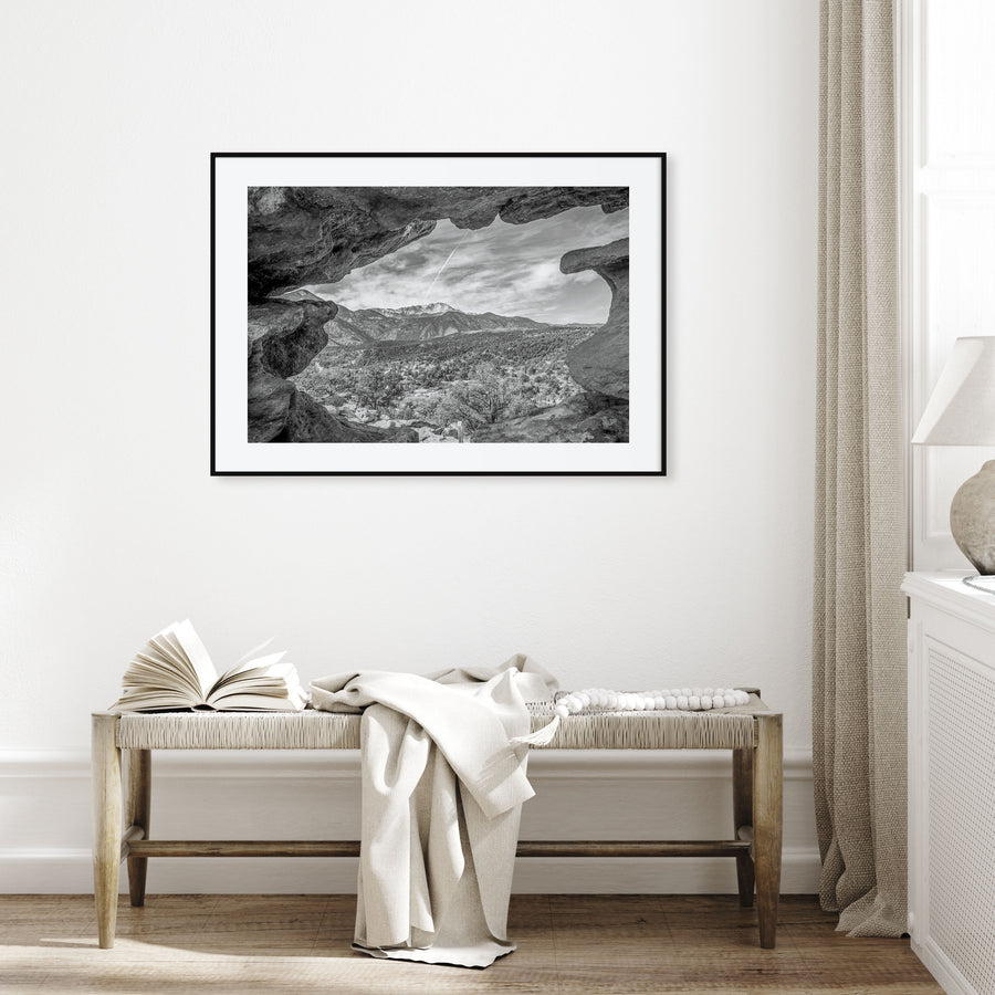 Colorado Landscape B&W Poster