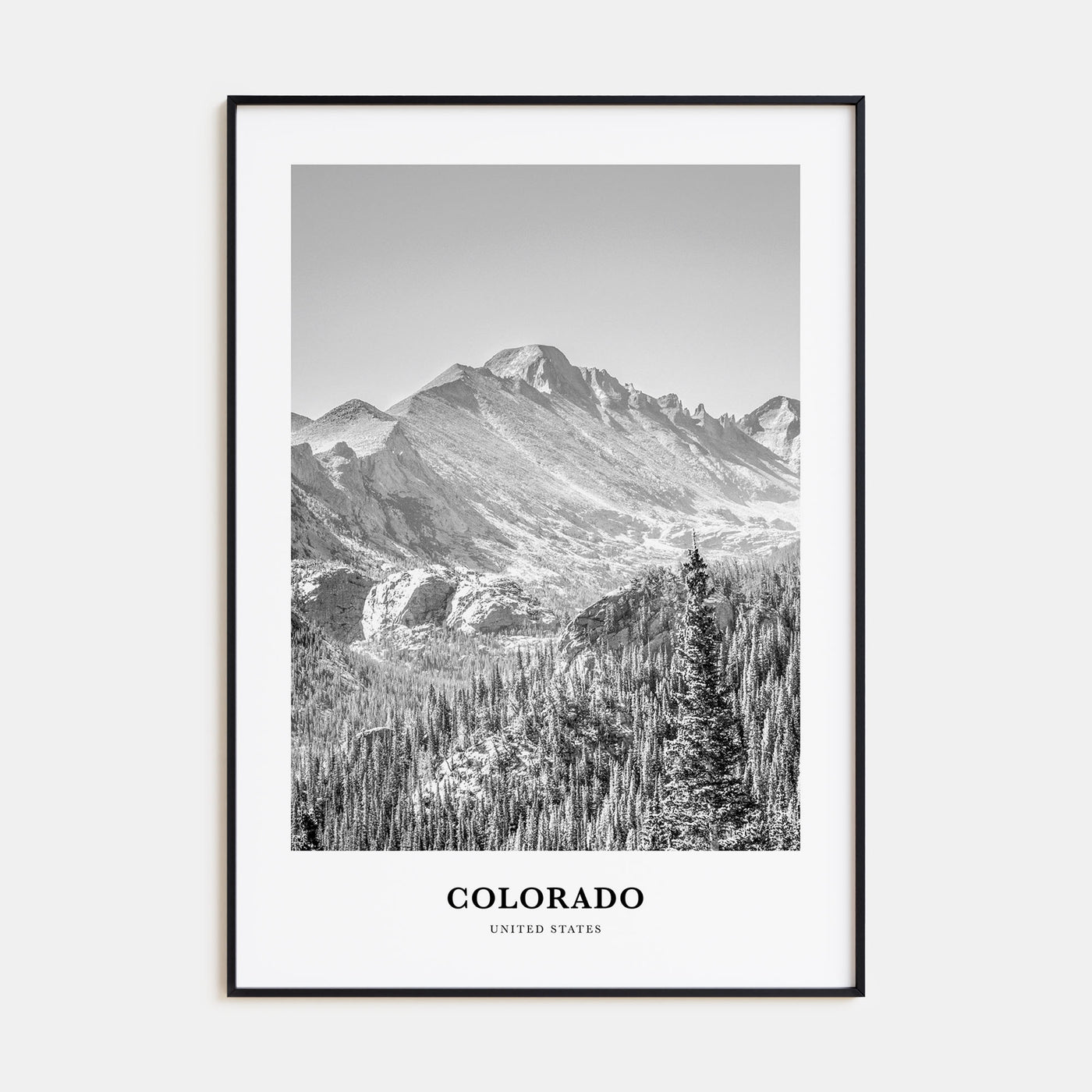 Colorado Portrait B&W No 1 Poster