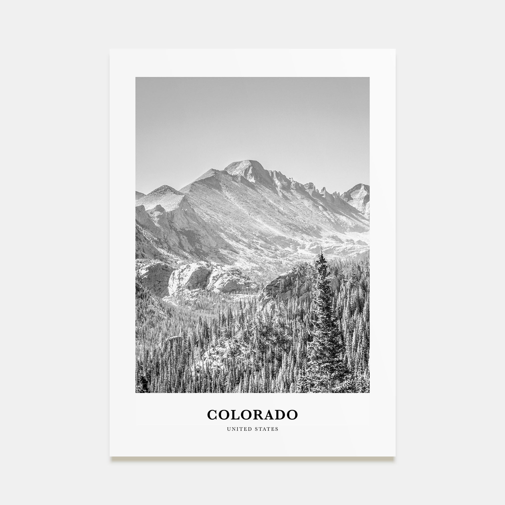 Colorado Portrait B&W No 1 Poster