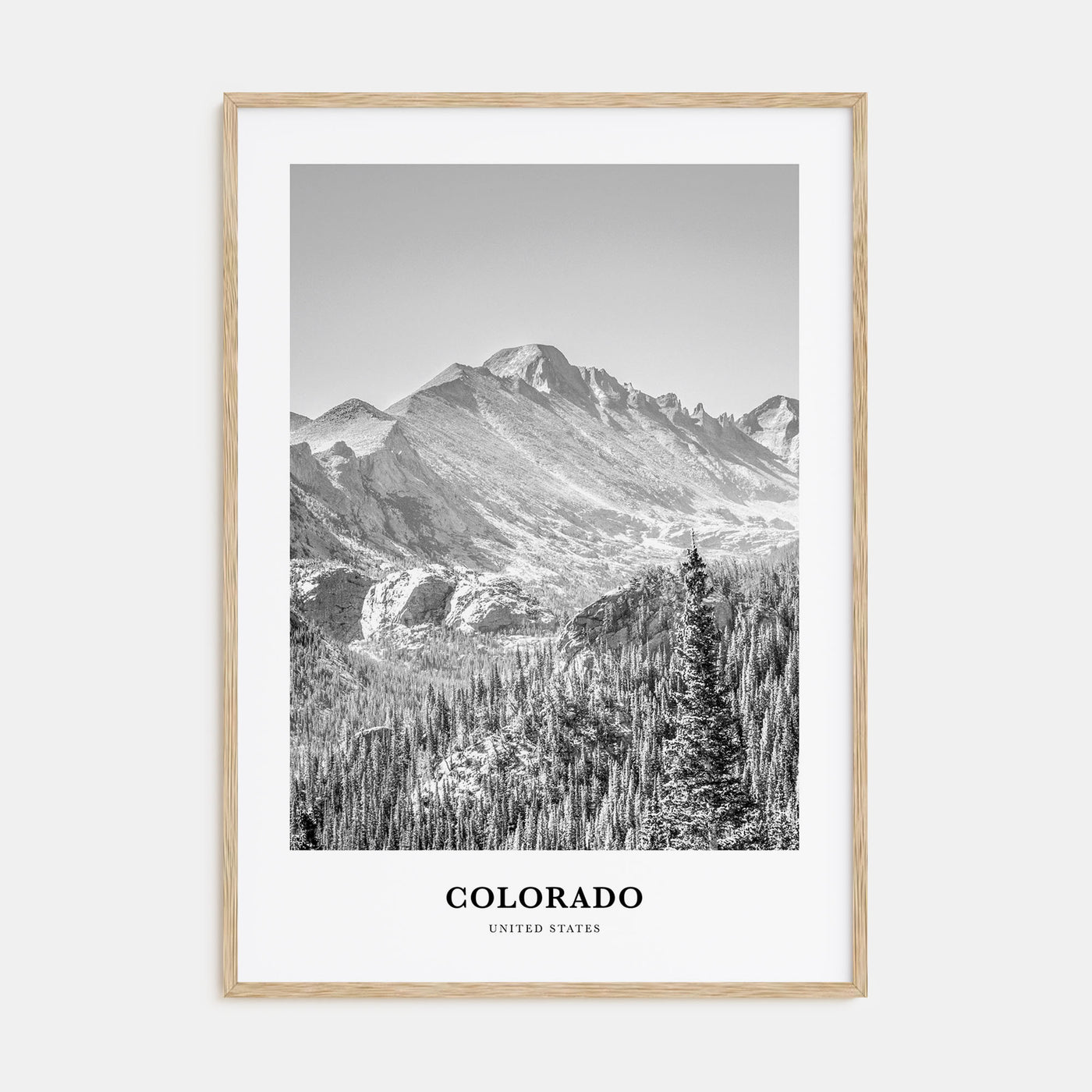 Colorado Portrait B&W No 1 Poster