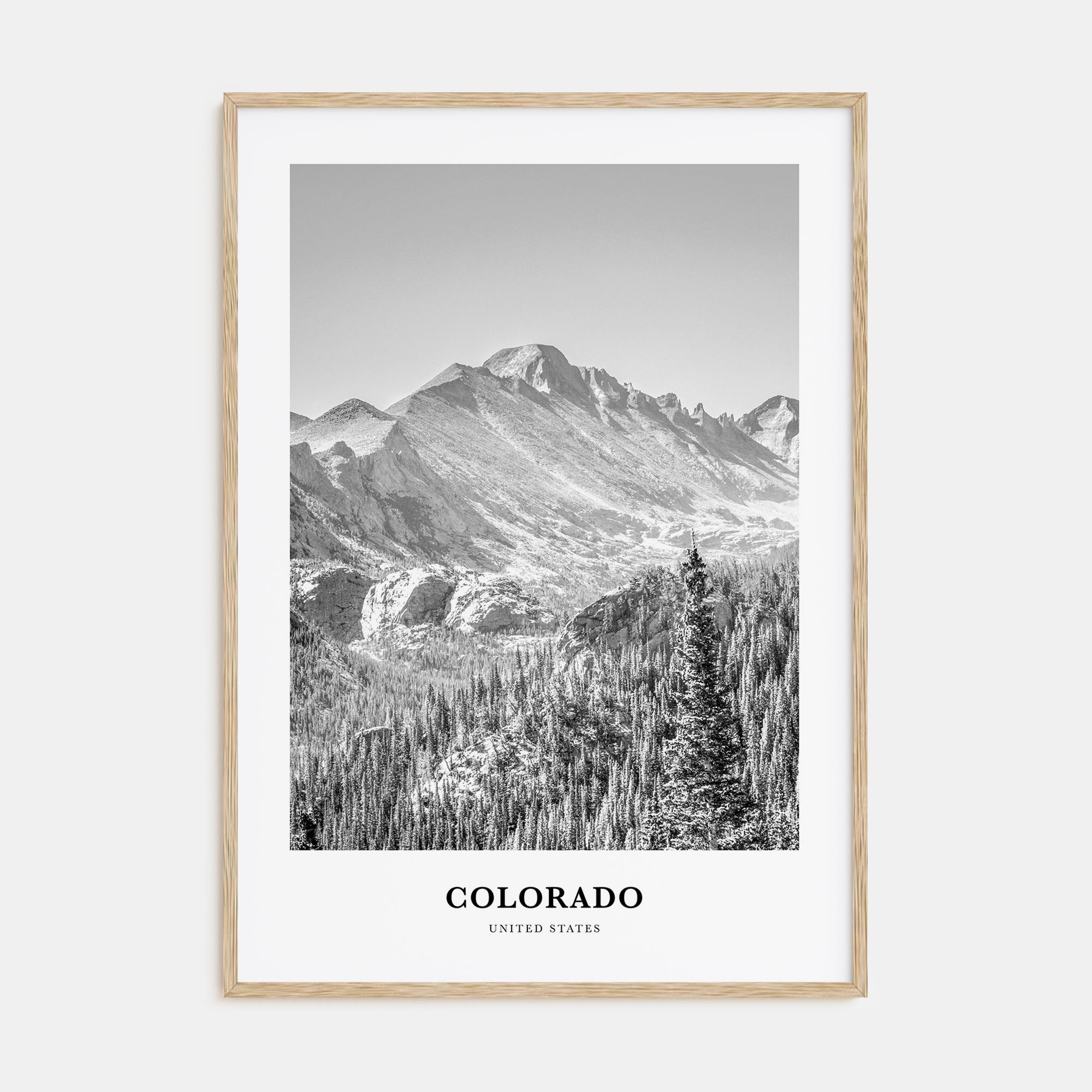 Colorado Portrait B&W No 1 Poster