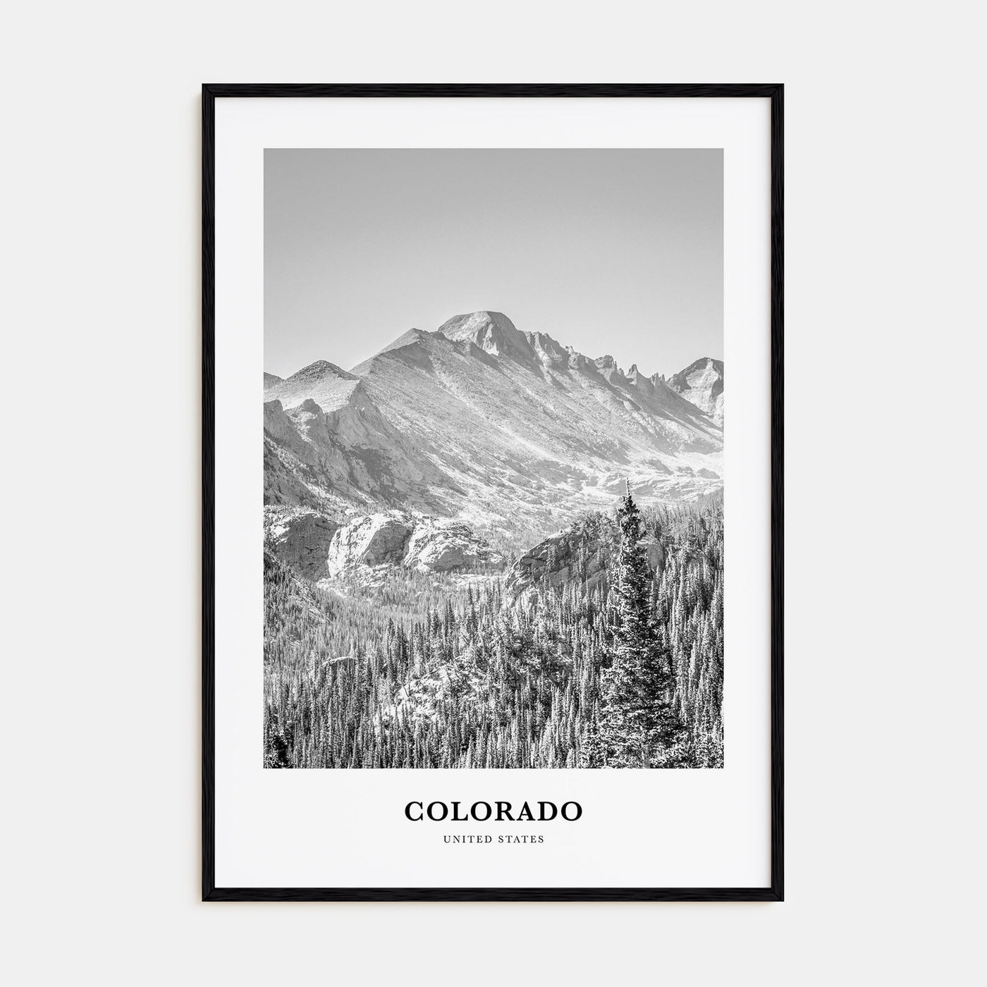 Colorado Portrait B&W No 1 Poster