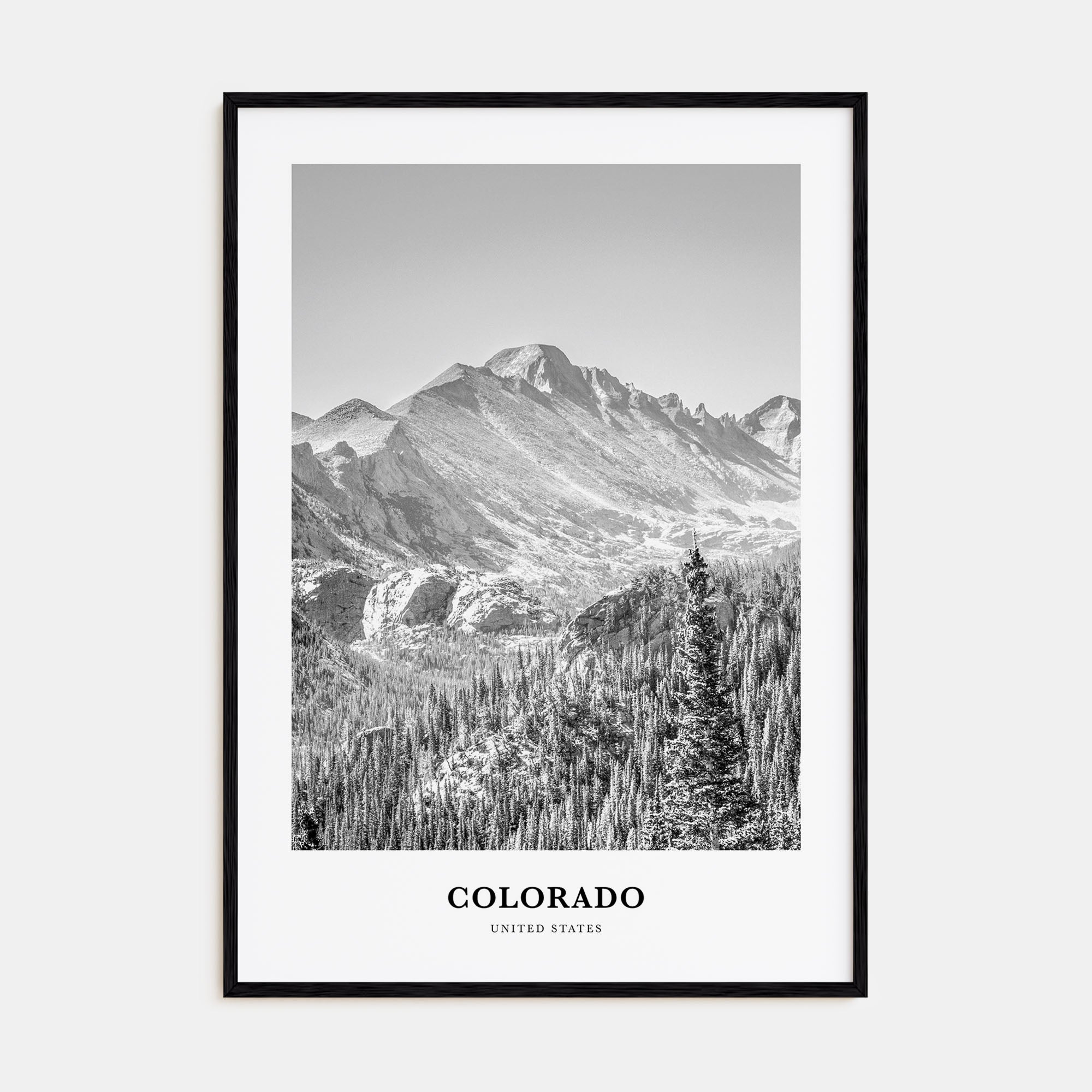 Colorado Portrait B&W No 1 Poster