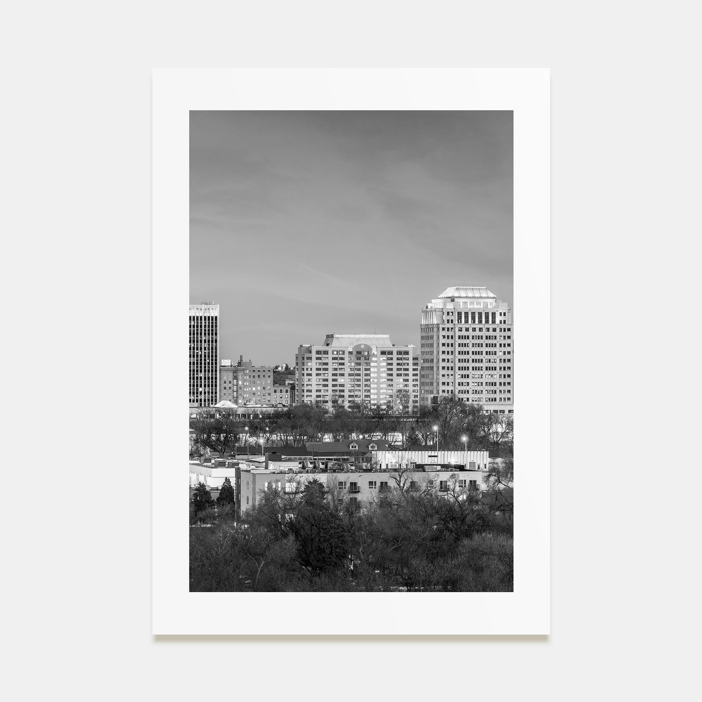 Colorado Springs Photo B&W Poster