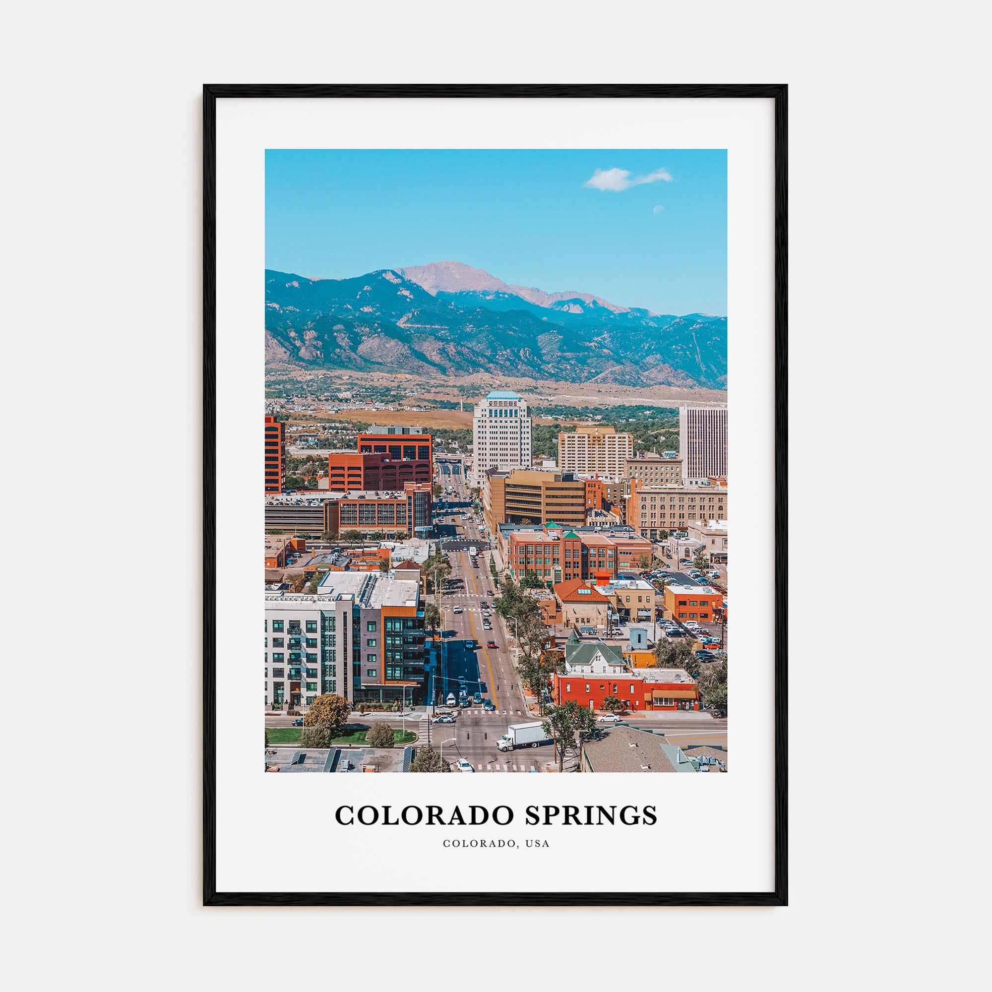 Colorado Springs Portrait Color Poster