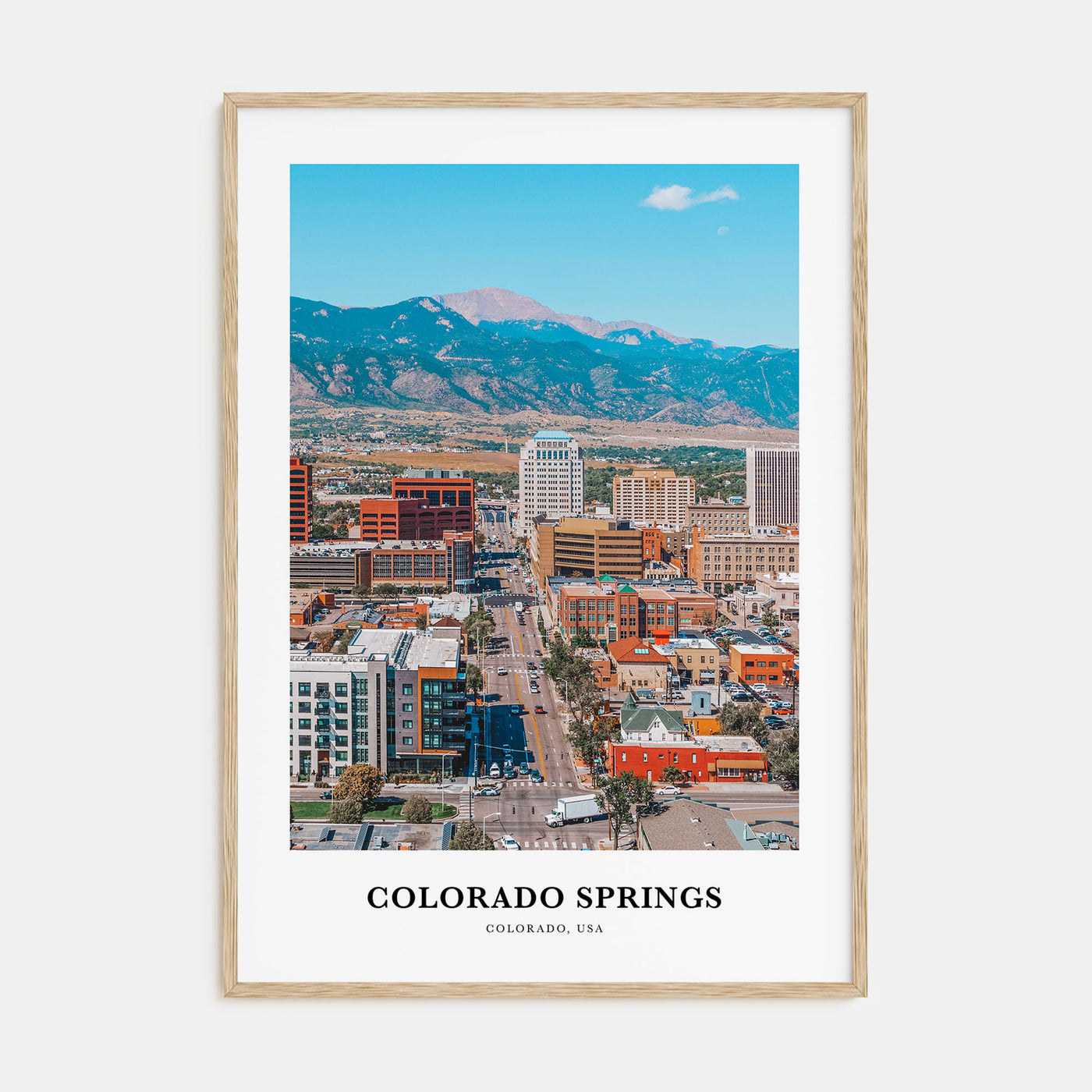 Colorado Springs Portrait Color Poster