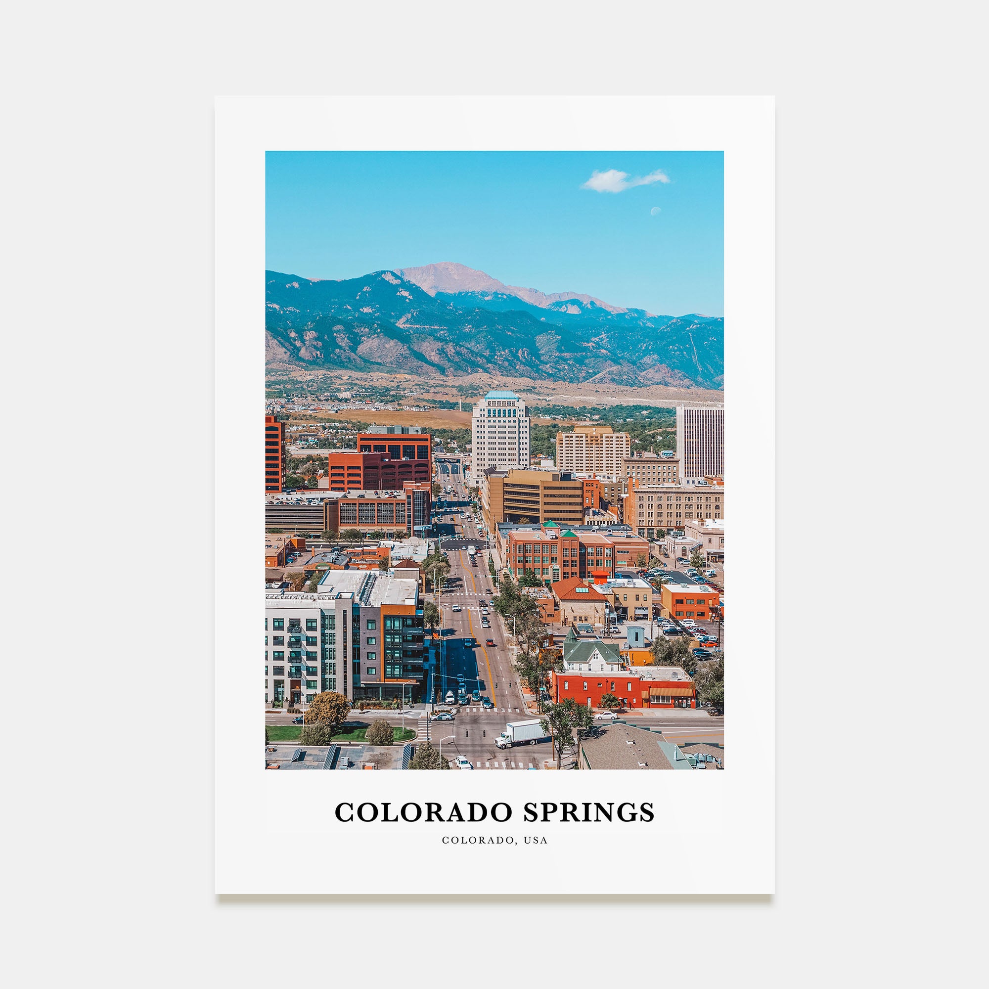 Colorado Springs Portrait Color Poster