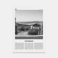 Colorado Travel B&W No 3 Poster