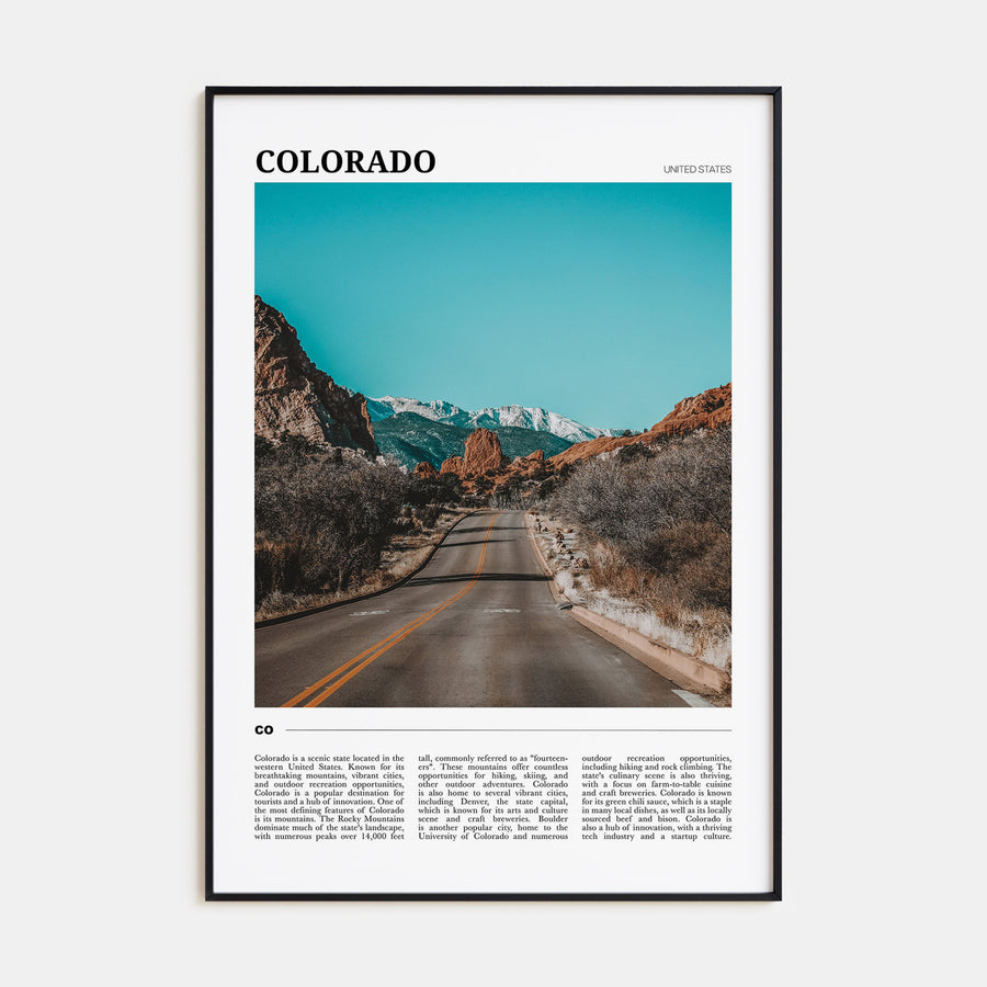 Colorado Travel Color No 2 Poster