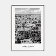 Colosseum Portrait B&W Poster