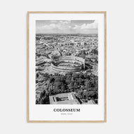 Colosseum Portrait B&W Poster