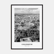 Colosseum Portrait B&W Poster