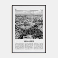 Colosseum Travel B&W Poster