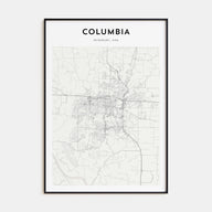 Columbia, Missouri Map Portrait Poster