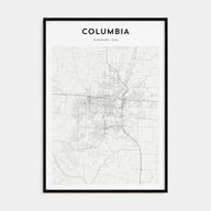 Columbia, Missouri Map Portrait Poster