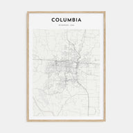 Columbia, Missouri Map Portrait Poster