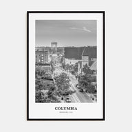 Columbia, Missouri Portrait B&W Poster