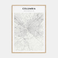 Columbia, South Carolina Map Portrait Poster