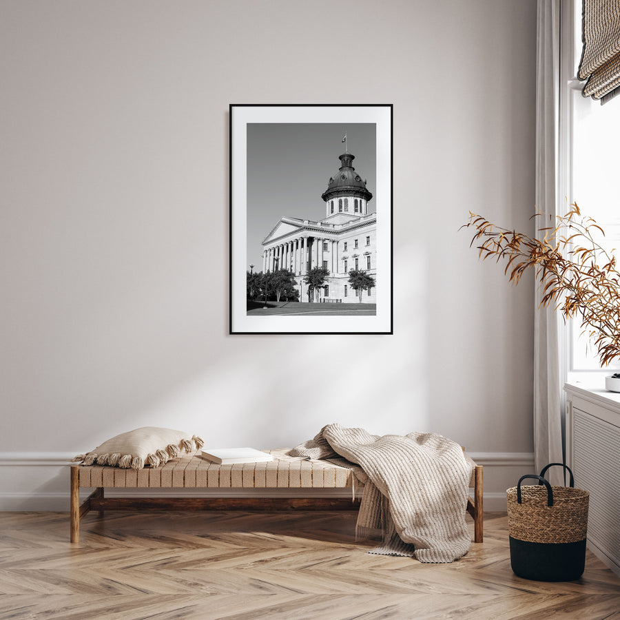 Columbia, South Carolina Photo B&W Poster