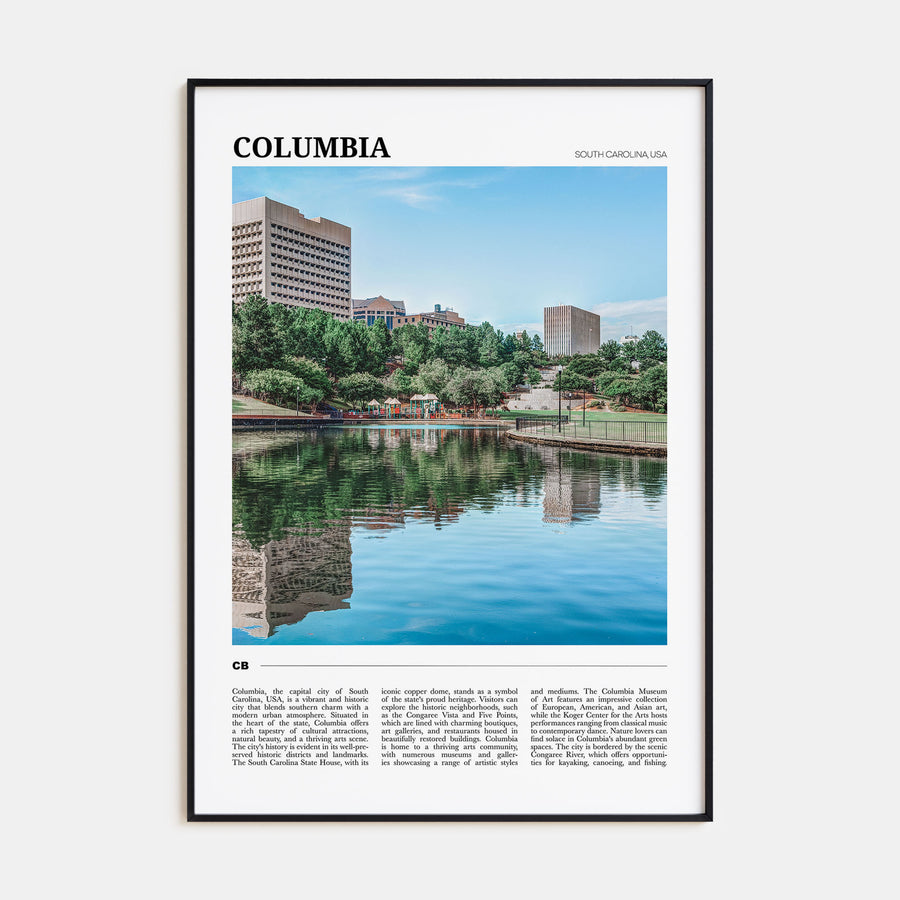 Columbia, South Carolina Travel Color Poster