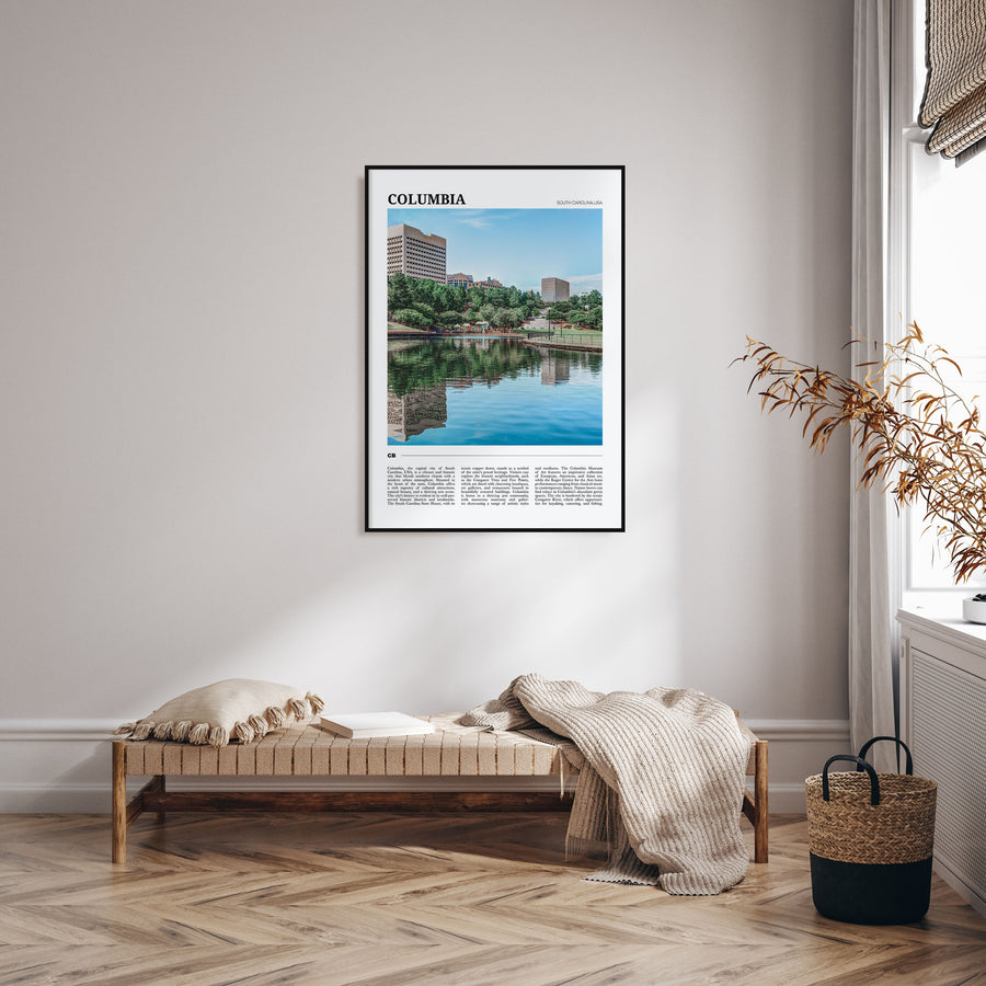 Columbia, South Carolina Travel Color Poster