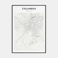 Columbus, Georgia Map Portrait Poster