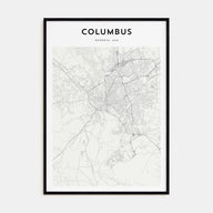 Columbus, Georgia Map Portrait Poster