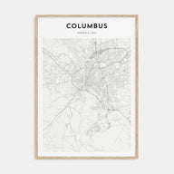 Columbus, Georgia Map Portrait Poster