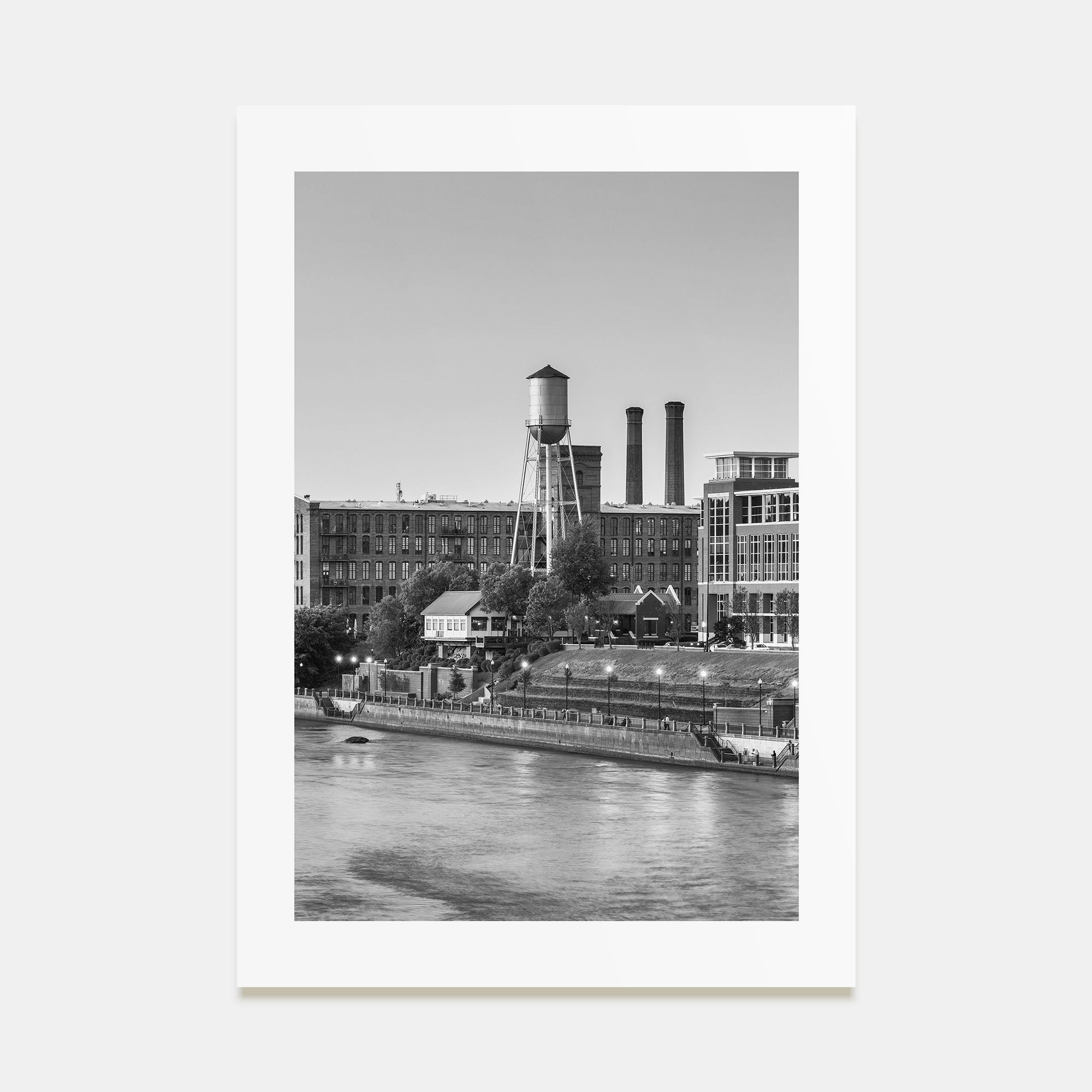Columbus, Georgia Photo B&W Poster