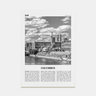 Columbus, Georgia Travel B&W Poster
