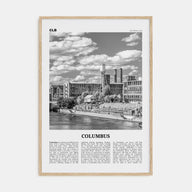 Columbus, Georgia Travel B&W Poster