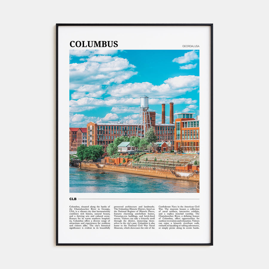 Columbus, Georgia Travel Color Poster