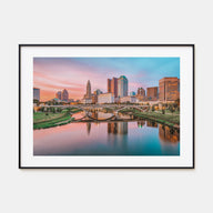 Columbus, Ohio Landscape Color Poster