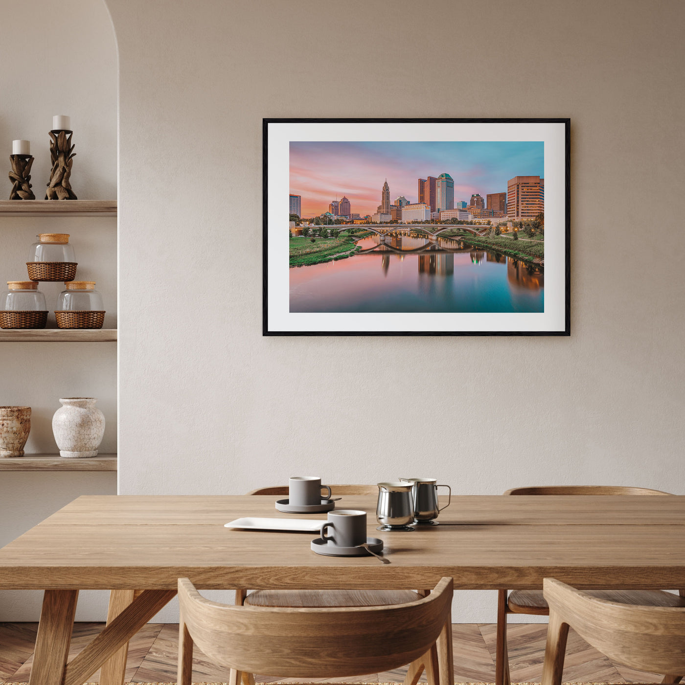 Columbus, Ohio Landscape Color Poster
