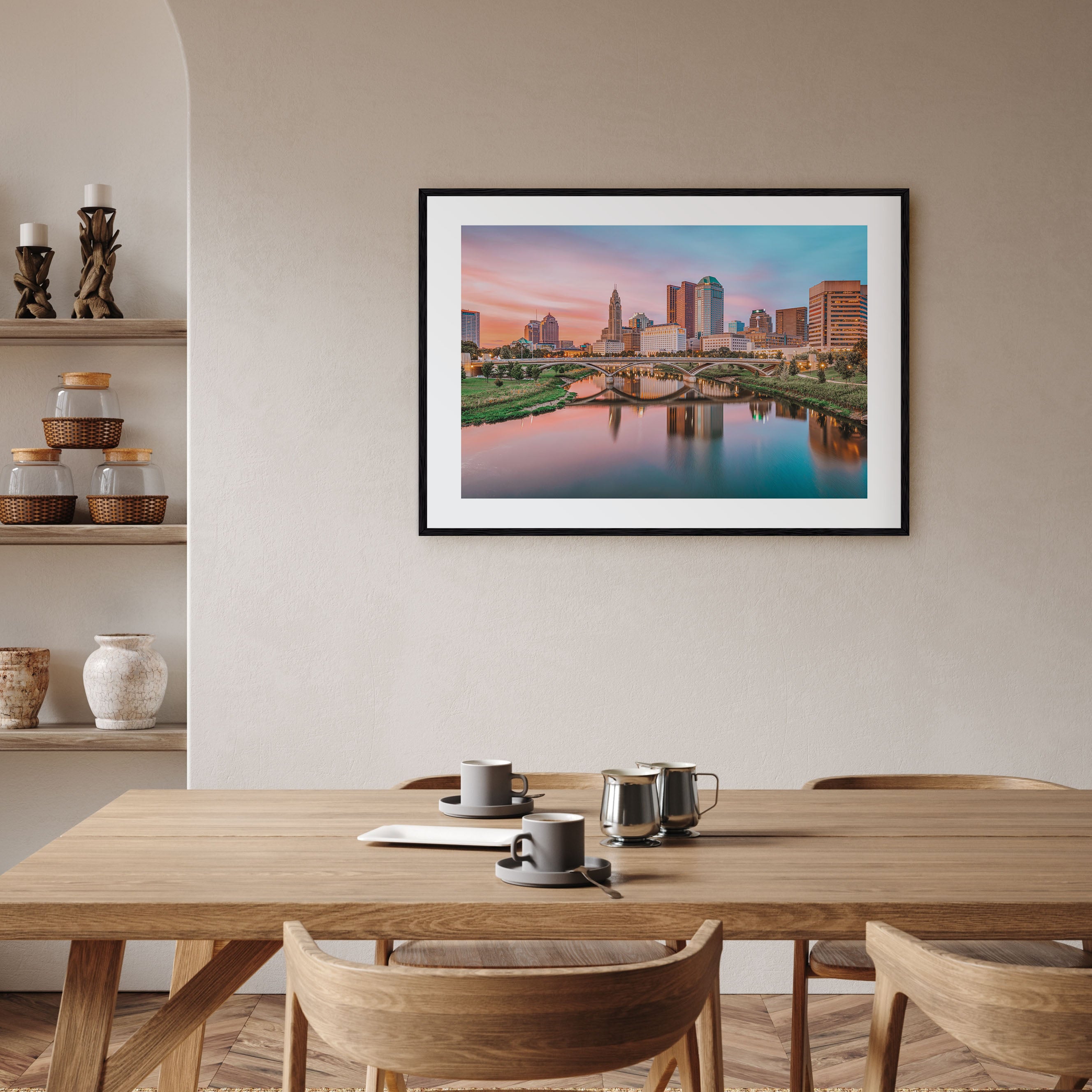 Columbus, Ohio Landscape Color Poster